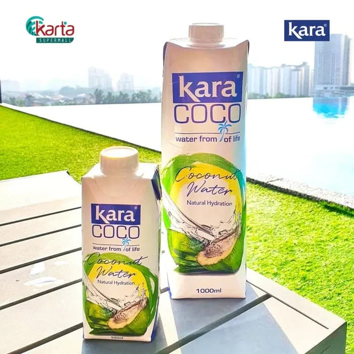 No Brand Kara Coco Coconut Water 1L | 100% Natural Coconut Water Drink daily essentials & lifestyle — thumbnail 2 of 5