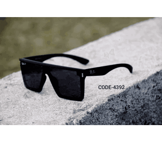 No Brand Original Branded Rectangle Shape Black Sunglasses For Men | Stylish UV Protection Men's Sunglasses daily… — thumbnail 3 of 3