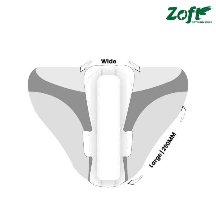 Zuvara Zuvara Zoft Daily Maxi Sanitary Pads XL 290mm | Heavy Flow Sanitary Pads pharmacy, fitness & surgical — thumbnail 4 of 4