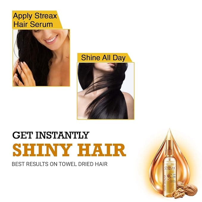 No Brand Streax Hair Serum Big 100ml – Smooth, Shiny & Frizz-Free Hair daily essentials & lifestyle — thumbnail 3 of 4