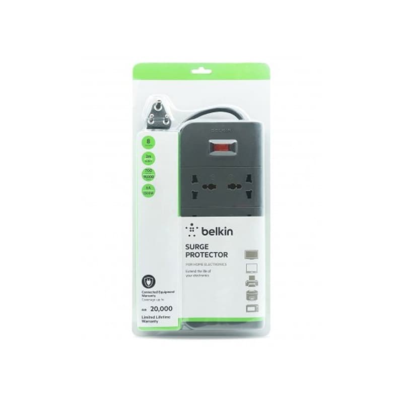 Belkin Belkin Economy Series 8-Socket Surge Protector F9E800zb2M-GRY electronics — thumbnail 2 of 2