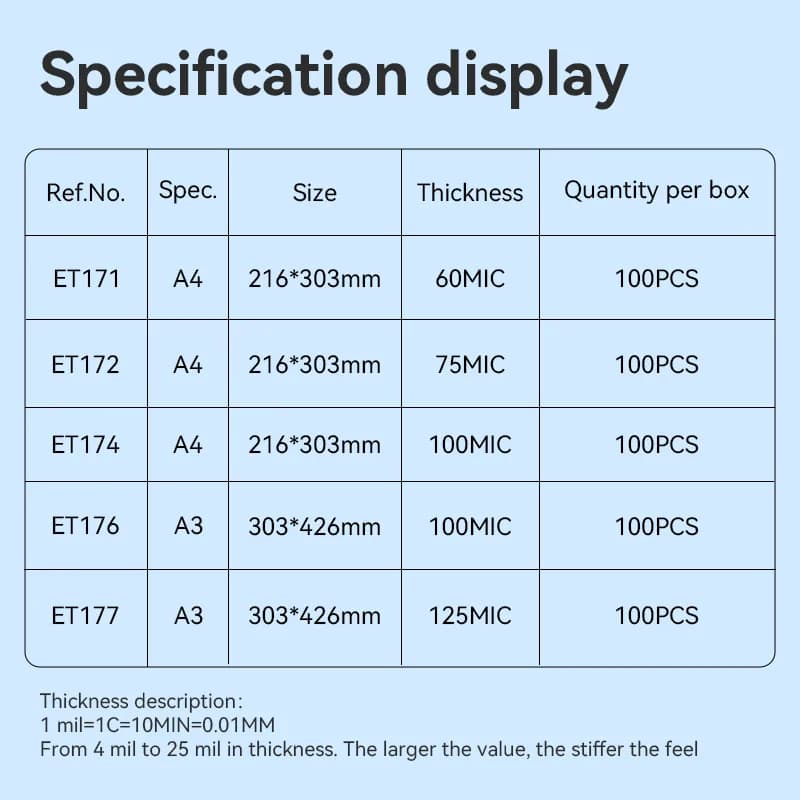 DELI Deli ET172 A4 70 Mic Laminating Film electronics — thumbnail 4 of 4