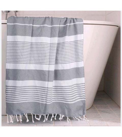 Pure Cotton Thin Beach & Bath Towel with Tassels