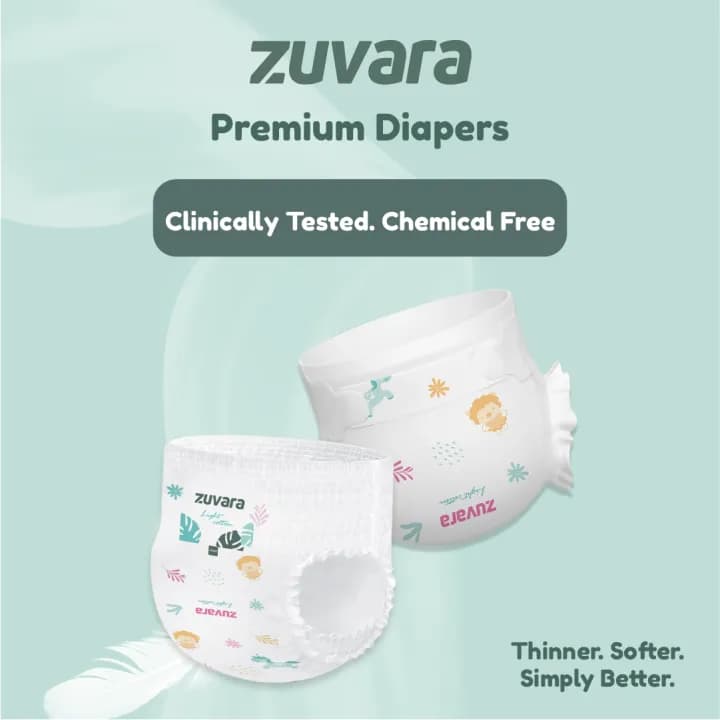 Zuvara Zuvara Premium Diaper Pants L Size Pack of 70 for Babies pharmacy, fitness & surgical — thumbnail 3 of 4