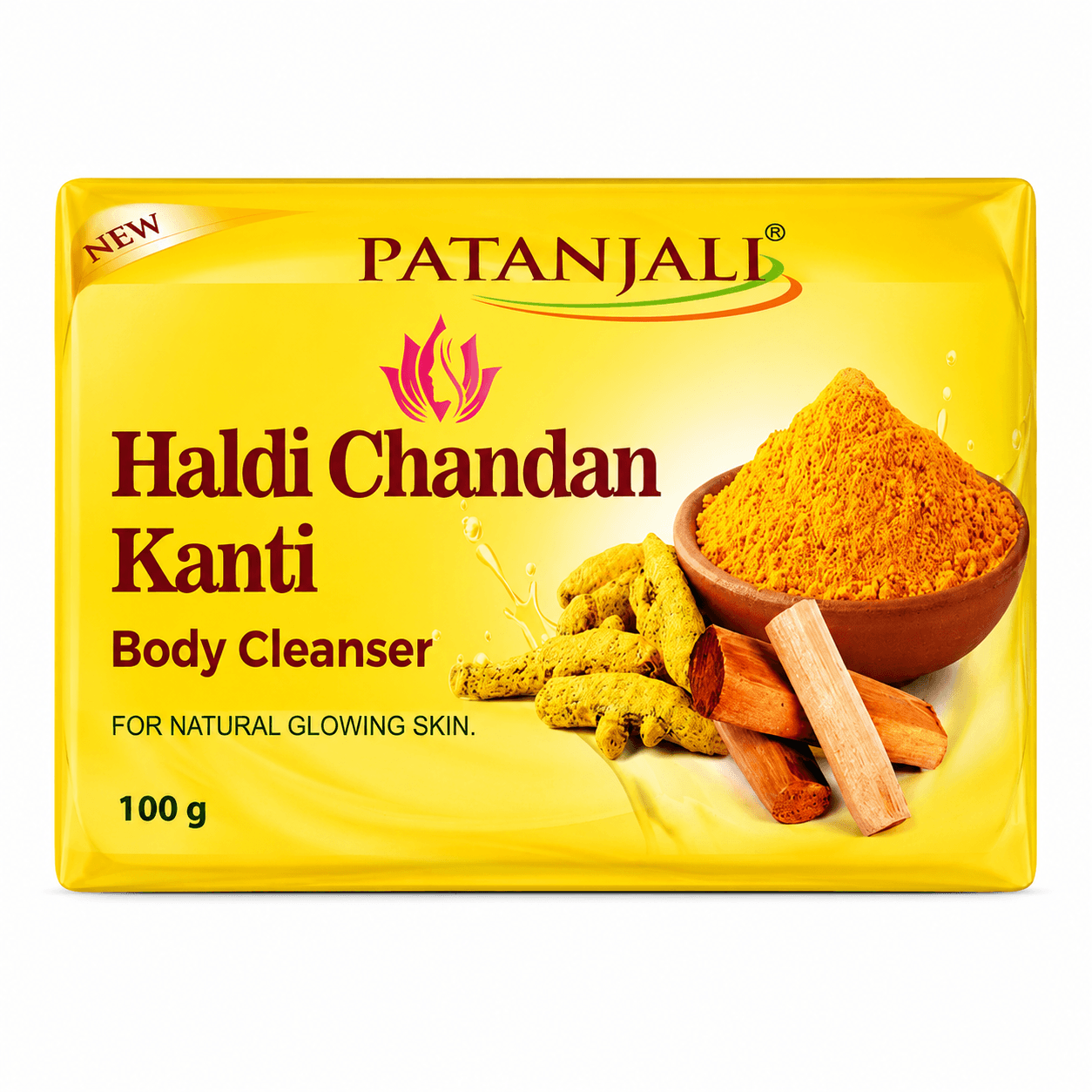 Patanjali Haldichandan Kanti Soap 100gm | Herbal Bath Soap for Healthy & Glowing Skin