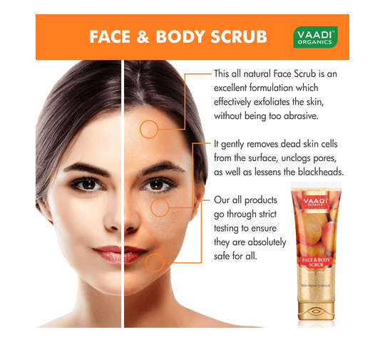 Vaadi Organics Vaadi Organics - Face & Body Scrub with Walnut & Apricot (110 gms) - VH0316 daily essentials & lifestyle — thumbnail 2 of 2