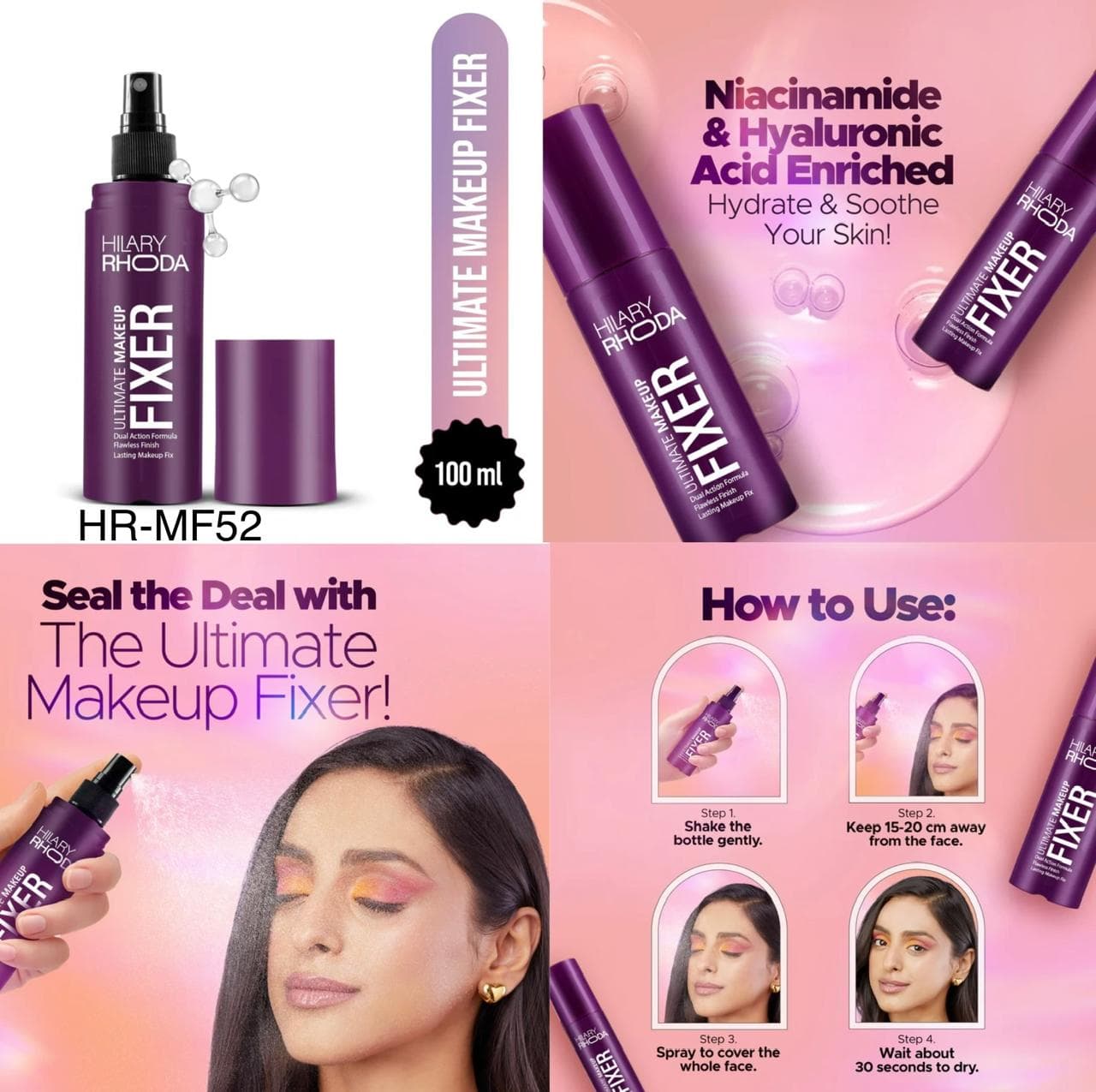 Hilary Rhoda Ultimate Makeup Fixer 100ml | Long Lasting Makeup Setting Spray