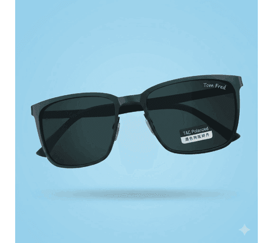 No Brand Best Metal Frame Tom Fred Black Polarized Sunglasses For Men daily essentials & lifestyle — thumbnail 2 of 2