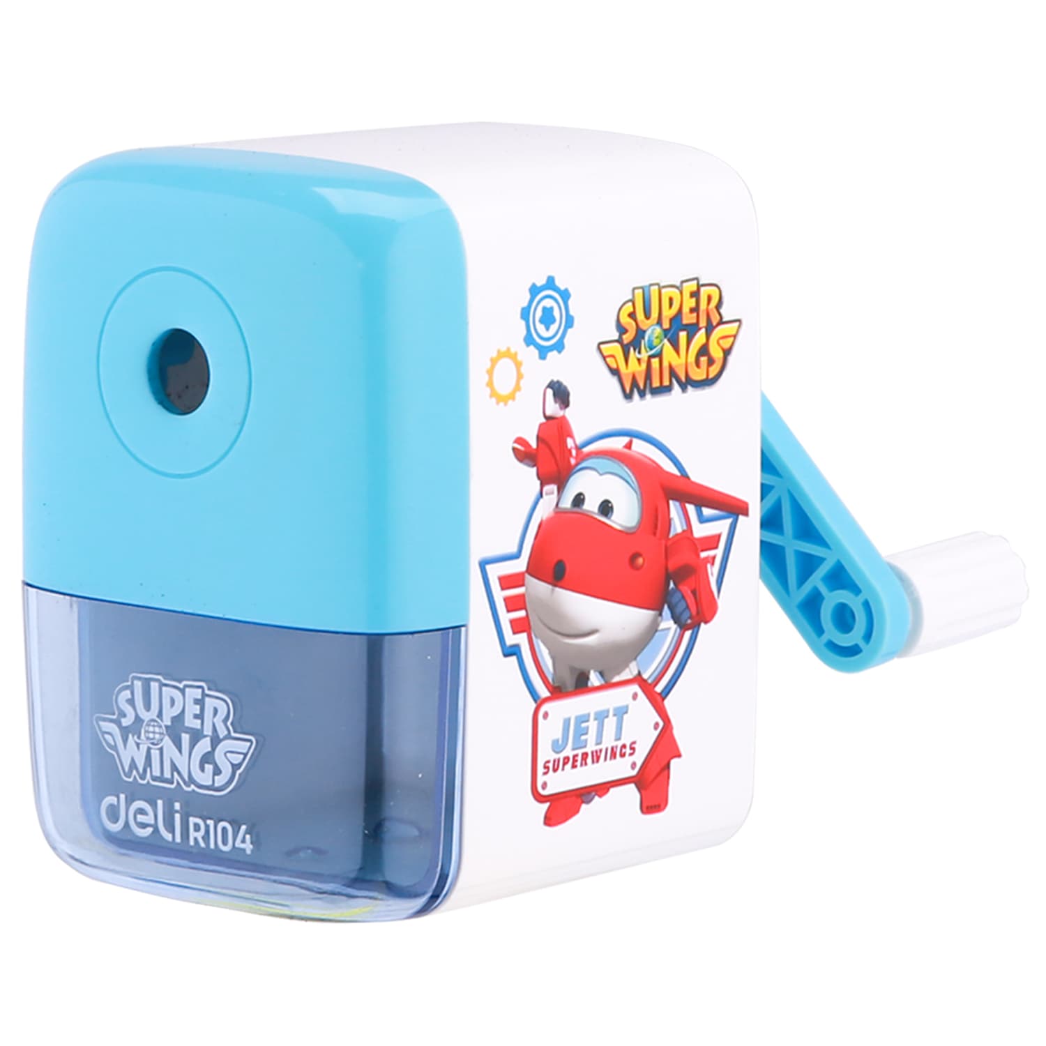 Deli Deli ER10409 Rotary Pencil Sharpener per pcs– Manual Hand Crank Sharpener for School & Office stationary, toys & sports — thumbnail 4 of 5