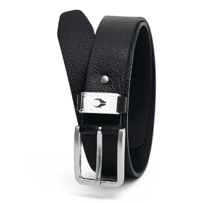 WildHorn Men’s Genuine Leather Belt – Premium Black Formal & Casual Belt with Durable Metal Buckle | WHBLT 1010 Black