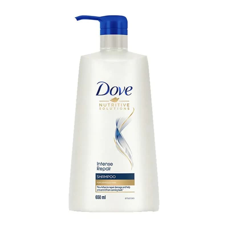 Dove Intense Repair Shampoo 625ml – Deep Damage Repair Shampoo for Dry & Damaged Hair, Nourishing Care for Stronger, Smoother Hair
