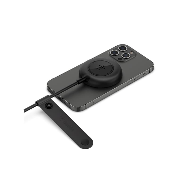 Belkin Belkin BoostCharge Magnetic Portable Wireless Charger Pad 7.5W MagSafe Compatible WIA005btBK electronics — thumbnail 2 of 3