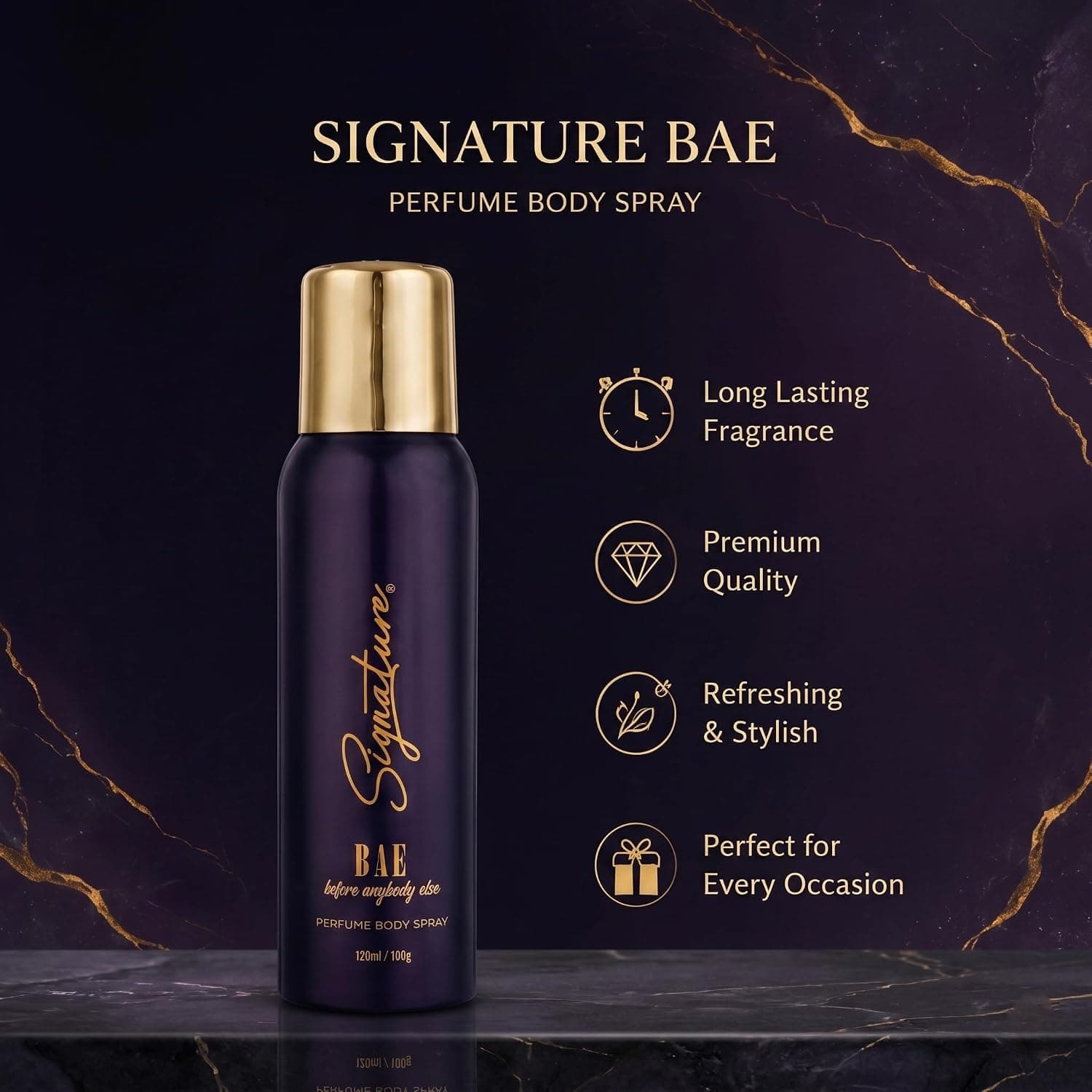 Signature Signature Bae Deodorant 120ML Unisex | Long Lasting Floral Fruity Fragrance | Body Spray for Men & Women |… — thumbnail 6 of 8