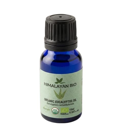 Himalayan Bio Eucalyptus Oil 10ml | Natural Essential Oil for Cold, Cough, Sinus Relief, Muscle Pain & Insect Bites