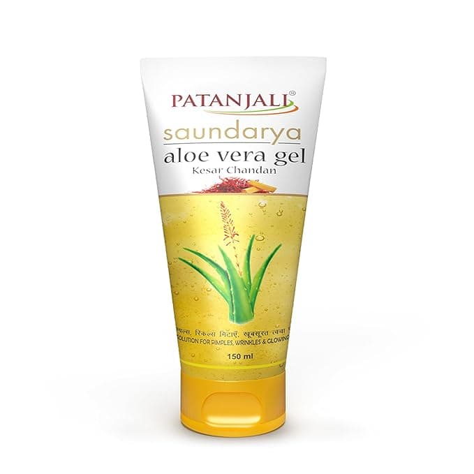 Patanjali Saundarya Aloe Vera Gel 150ml | Herbal Face & Skin Moisturizing Gel