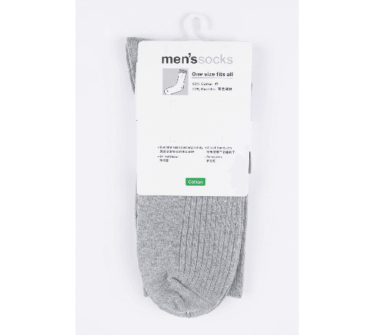 Bossini Cotton Socks – Light Gray daily essentials & lifestyle — thumbnail 2 of 2