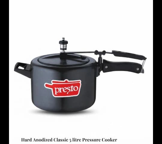 Presto Aluminium Hard Anodized Classic Inner Lid Pressure Cooker 5 Litre