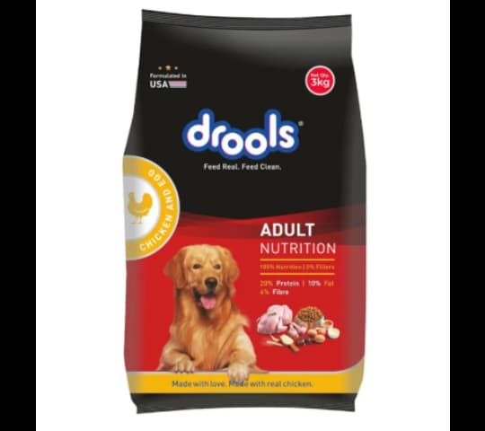 Drools Adult Dry Dog Food Chicken & Egg 3kg | Premium Nutrition Dog Food