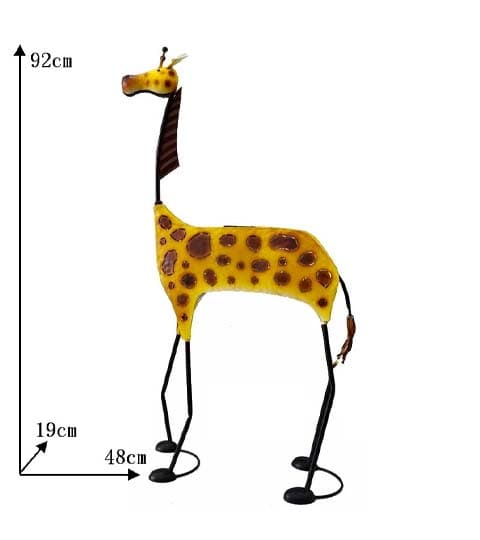 Senwell Senwell Metal Giraffe Garden Statue with LED Solar Light - 20A0038 home decor — thumbnail 3 of 3