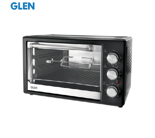 GLEN Oven Toaster Griller (OTG) 30L with Motorized Rotisserie, Convection Fan, 1500W – Black 5030 BLRC
