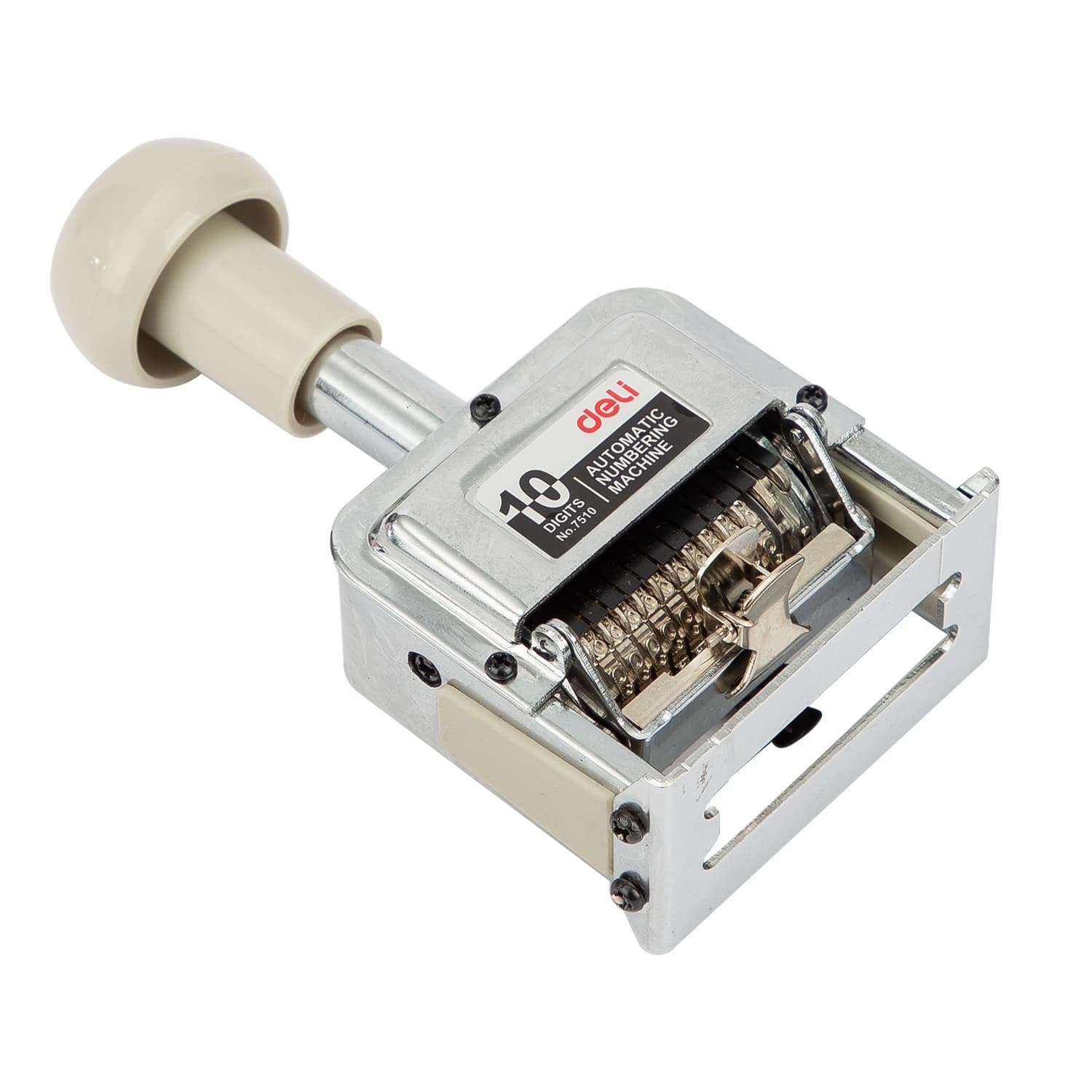 Deli Deli E7510 10-Digit Auto Numbering Machine | Self-Inking Office Stamp stationary, toys & sports — thumbnail 4 of 6