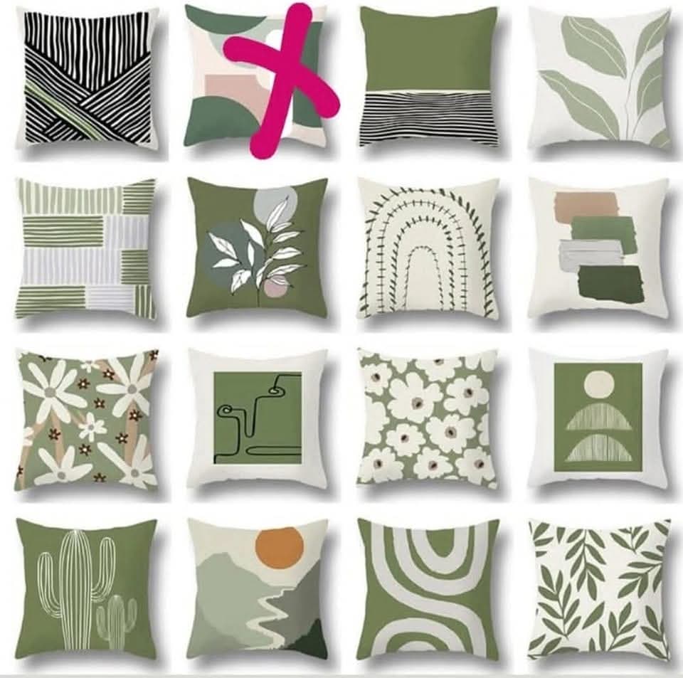 No Brand Durable Polycanvas Cushion Covers 16x16 Inches (5-Piece Set) daily essentials & lifestyle — thumbnail 2 of 2