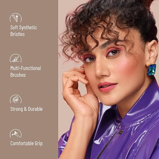 Swiss Beauty Swiss Beauty Professional Face & Eye Brush Set | Premium Makeup Brush Kit daily essentials & lifestyle — thumbnail 6 of 7