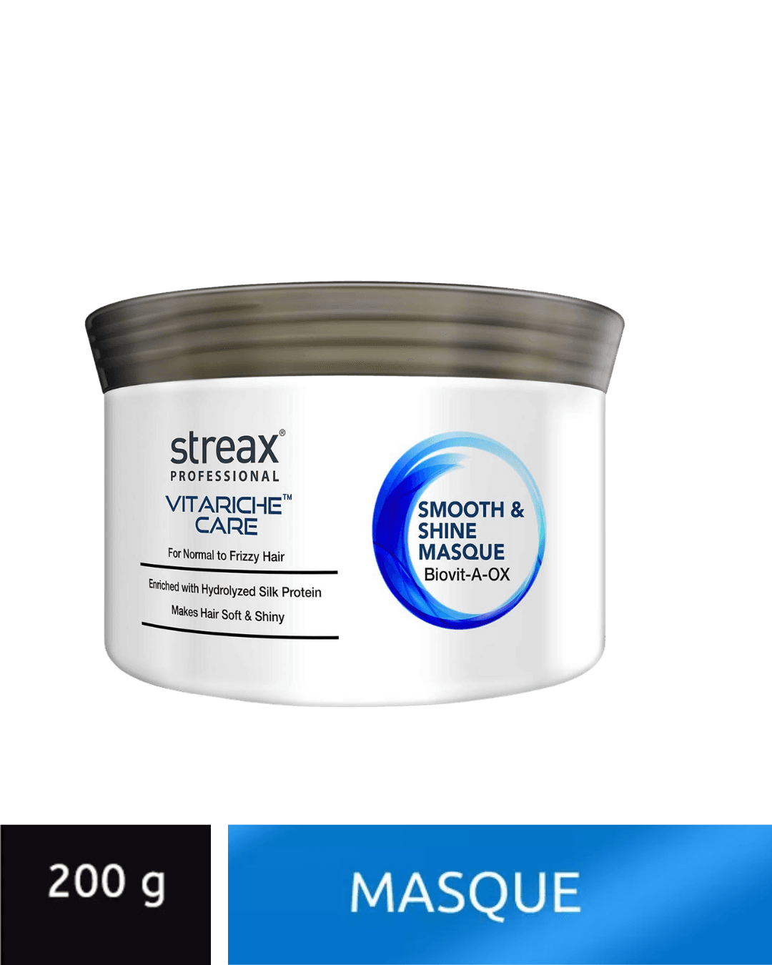 Streax Professional Vitariche Care Smooth & Shine Masque for Dry Hair – Deep Nourishing Hair Mask with Fresh Fragrance