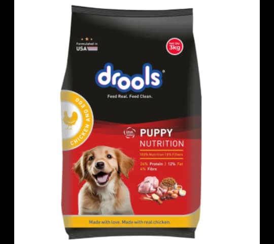 Drools Puppy Dry Dog Food Chicken & Egg 3kg | Premium Nutrition for Puppies