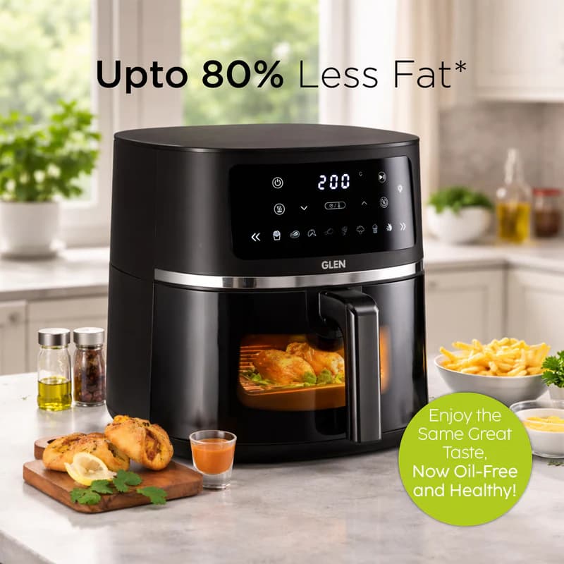 GLEN GLEN Digital Air Fryer 6L Capacity | 1500W | 8 Preset Cooking Modes | Digital Touch Control | Temperature & Timer… — thumbnail 6 of 7