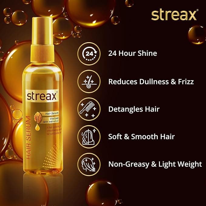 No Brand Streax Hair Serum Small 45ml – Smooth, Shiny & Frizz-Free Hair daily essentials & lifestyle — thumbnail 6 of 7