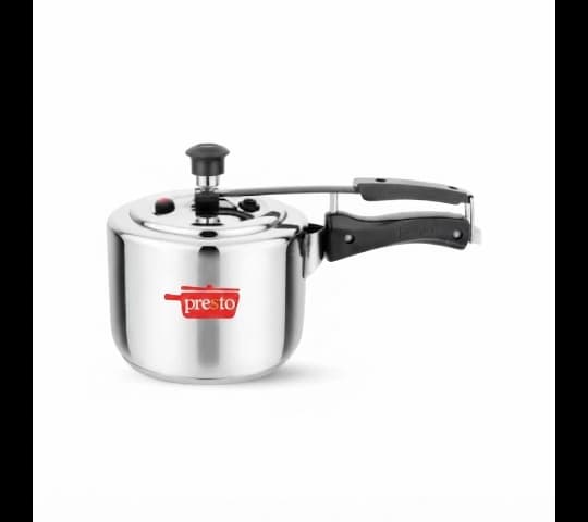 Presto Stainless Steel Pressure Cooker Classic Inner Lid 3 Litre | Induction Compatible | Durable SS Cooker