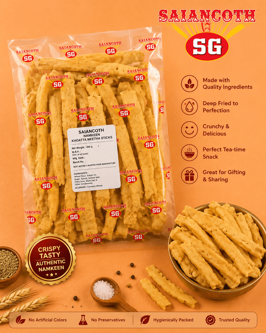 Sajan Goth Fafra Namkeen – Crispy Gujarati Snack