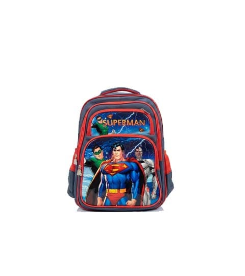 Superman Cartoon Children School Backpack for Boys & Kids Model 917
