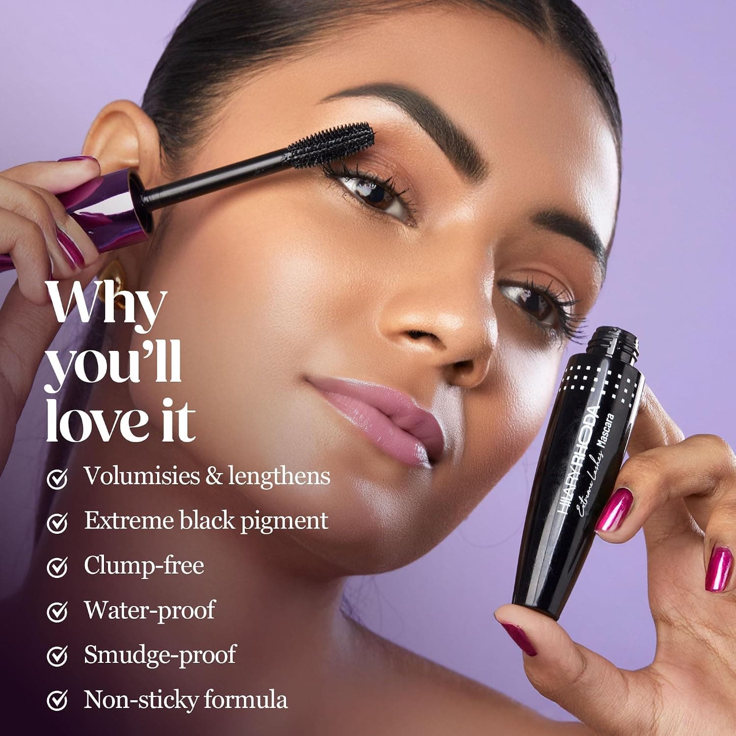 HILARY RHODA Hilary Rhoda Extreme Lashes Black Mascara | Long Lasting Volumizing Mascara daily essentials & lifestyle — thumbnail 3 of 8