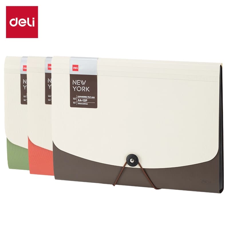 Deli E5558 Office Expanding File | A4 Accordion Document Organizer