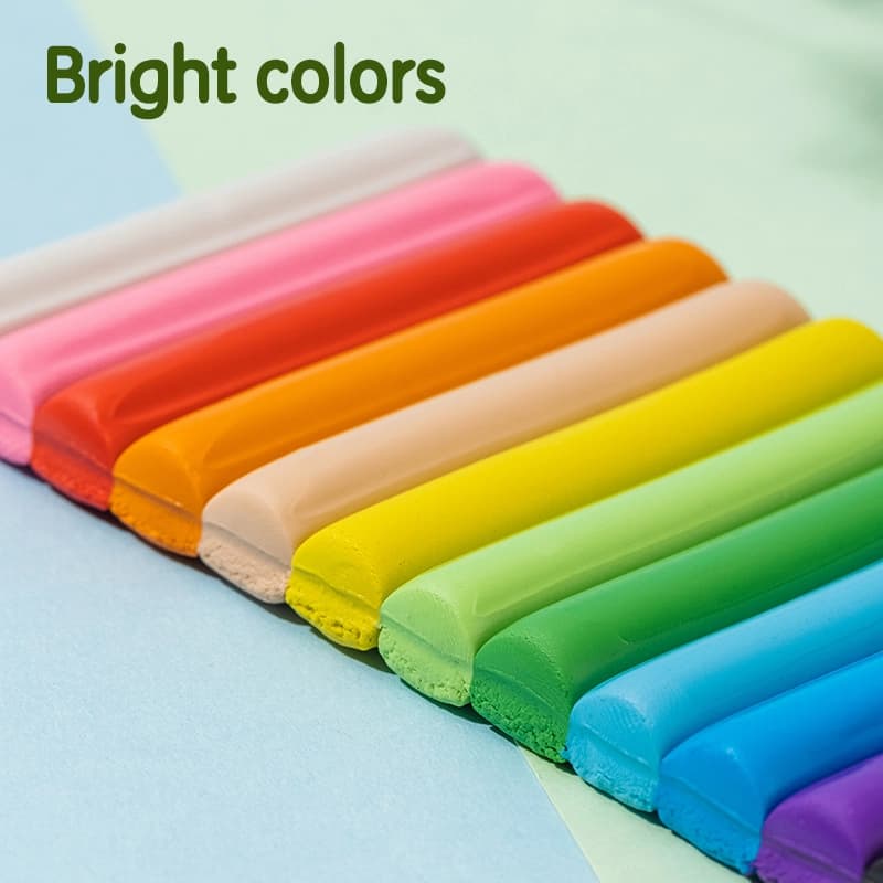 Deli Deli EH712-12 Plasticine Modeling Clay Set – 12 Bright Colors, 160g Soft Non-Drying Clay for Kids & Crafts stationary,… — thumbnail 3 of 4