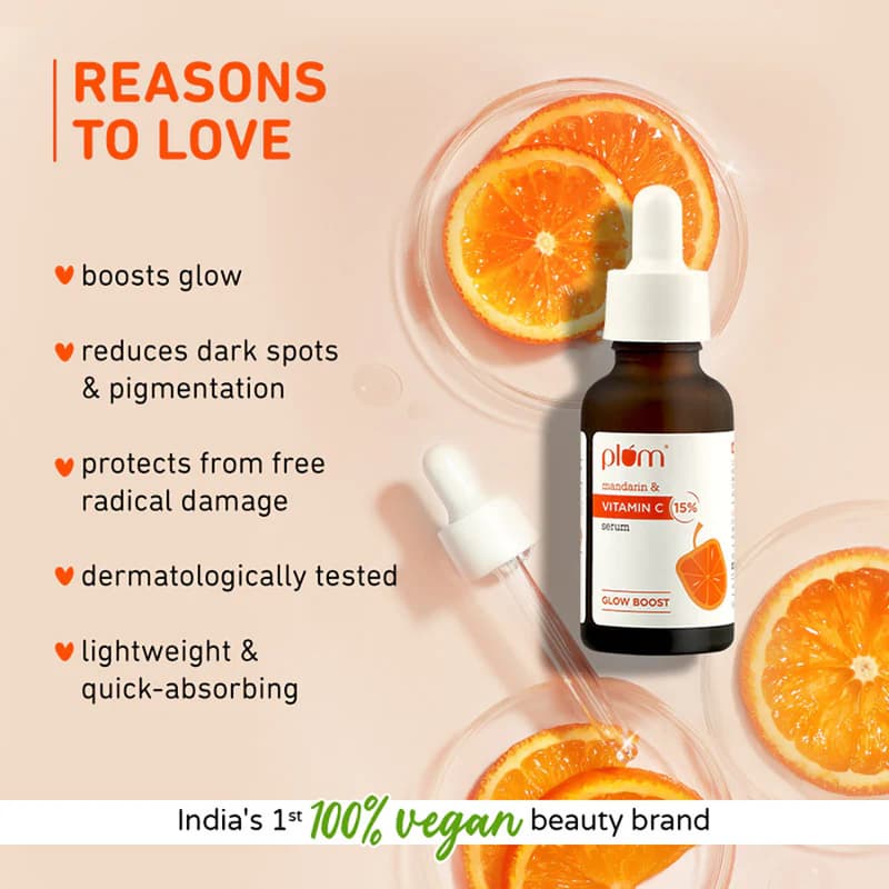 Plum Plum Mandarin & Vitamin C Brightening Face Serum 30ml daily essentials & lifestyle — thumbnail 2 of 8
