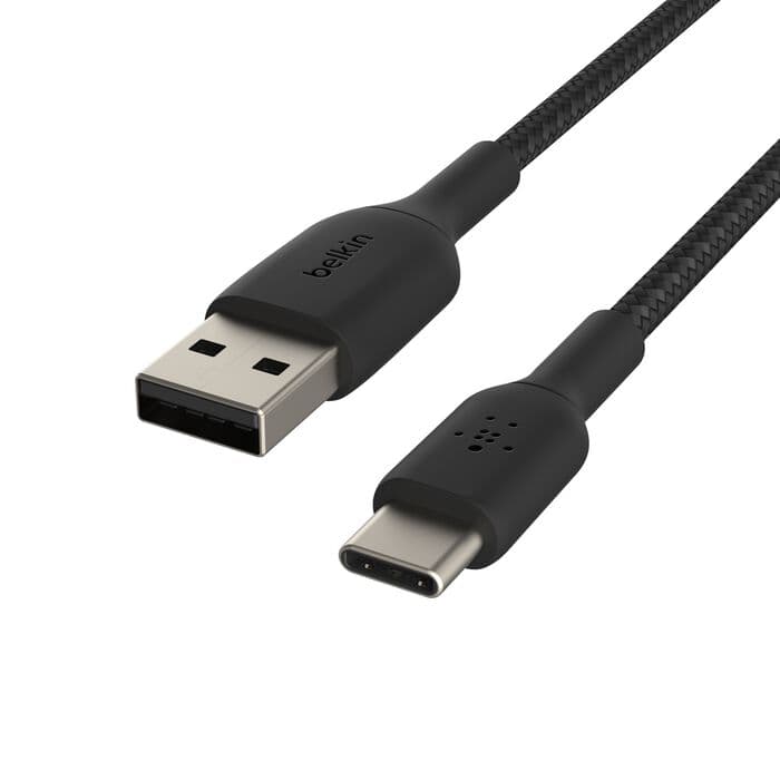 Belkin Belkin BoostCharge Braided USB-C to USB-A Cable 1M | Black (CAB002bt1MBK) electronics — thumbnail 8 of 8