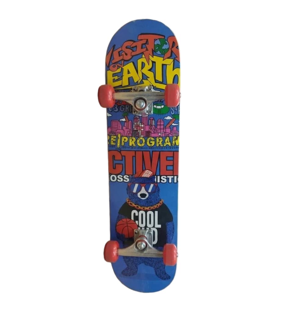 Large Skateboard for Kids – Cool Kid Print Cruiser Skateboard with Durable Deck & Smooth Wheels stationary, toys & sports — thumbnail 3 of 3