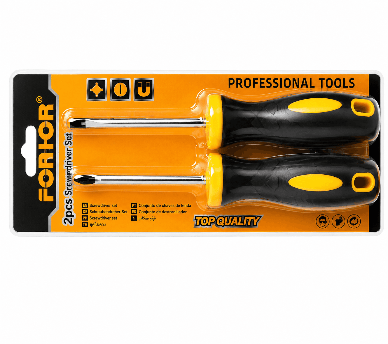 Fontor Fontor Screwdriver 2 Pc Set Medium LSD0201 – Durable Flat & Phillips Screwdrivers hardware & machinery — thumbnail 2 of 2