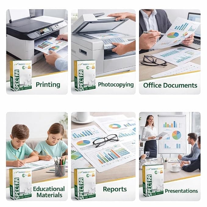 Trident Trident Spectra 75 GSM A4 Copier Paper, 21.9 cm × 29.7 cm stationary, toys & sports — thumbnail 2 of 6