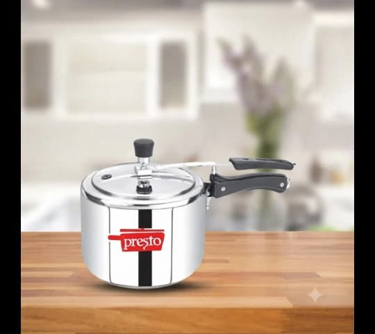 Presto Presto Pressure Cooker Stainless Steel Classic Inner Lid 2.5 Litre | Induction Compatible Pressure Cooker home &… — thumbnail 2 of 2