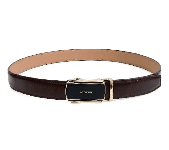 WildHorn WildHorn Men's Genuine Leather Belt – Premium Auto Lock Buckle, Adjustable 48" Formal & Casual Belt with Gift Box… — thumbnail 2 of 2