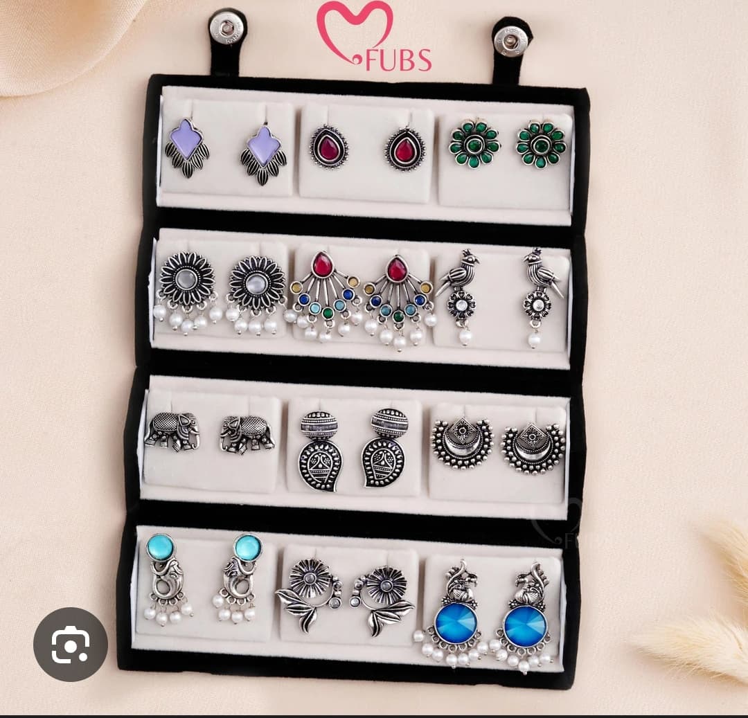 No Brand Premium Earring Storage Box – Transparent Jewelry Organizer Case with Multi Compartments daily essentials &… — thumbnail 2 of 2