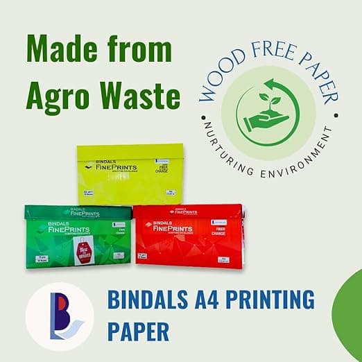 No Brand Bindal White Copier Paper A4 Size 75 GSM | Box of 5 Premium Multipurpose Printing Paper stationary, toys & sports — thumbnail 2 of 5