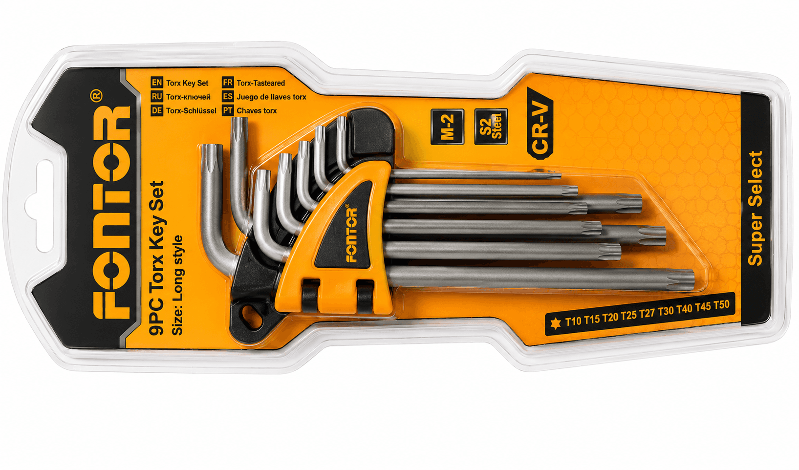 Fontor Hex Key Set Star Medium – Durable Torx Allen Key Set for Professional & DIY Use