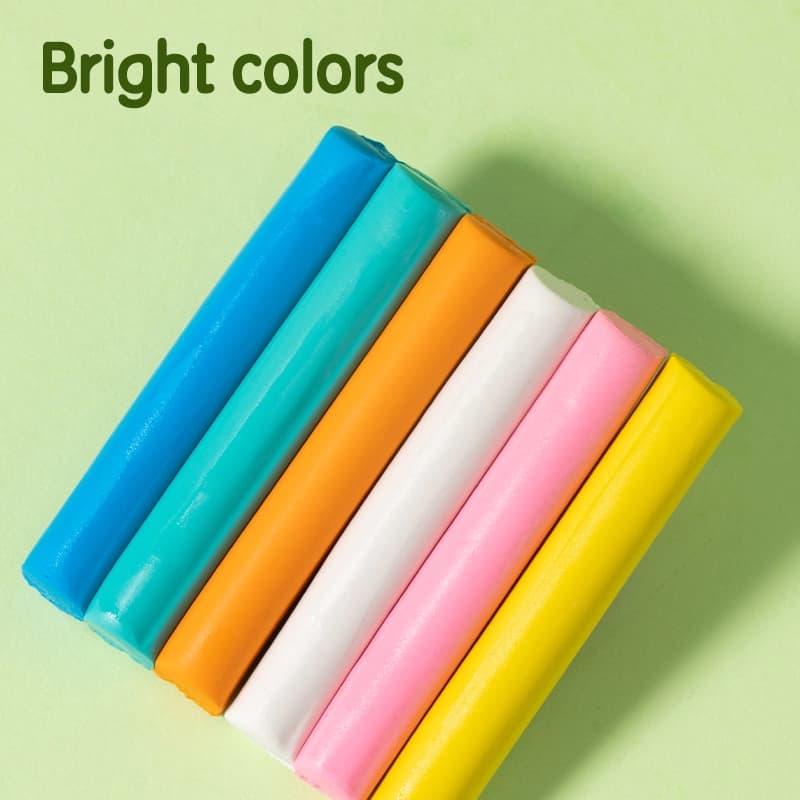 Deli Deli EH712-6 Plasticine Modeling Clay Set – 6 Bright Colors | 70g Soft Non-Drying Clay for Kids & Crafts stationary,… — thumbnail 5 of 5