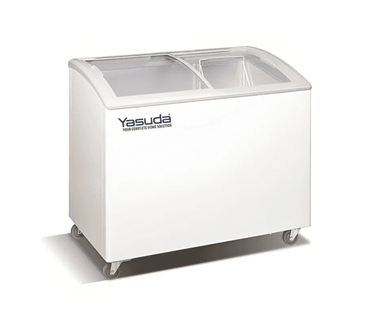 Yasuda - Yasuda 330 Ltrs Curved Glass Freezer YS-CF330CC