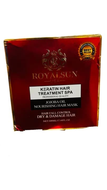 No Brand Royal Sun Keratin Hair Treatment Spa with Jojoba Oil for Smooth & Healthy Hair 5ooml daily essentials & lifestyle — thumbnail 2 of 4
